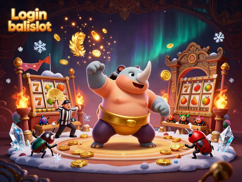 Engage in thrilling gameplay with Login balislot showcasing a vibrant 3D scene of competitive betting.