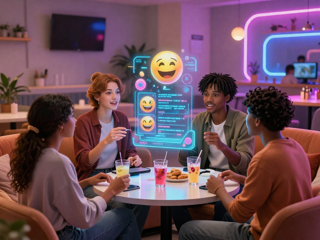 Engaging digital chat environment showcasing avatars discussing ai porn chat with vibrant visuals.