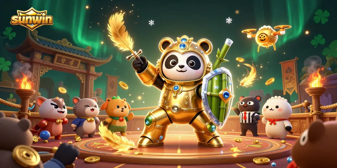Experience thrilling gameplay at Sunwin as you navigate a vibrant casino arena filled with excitement.
