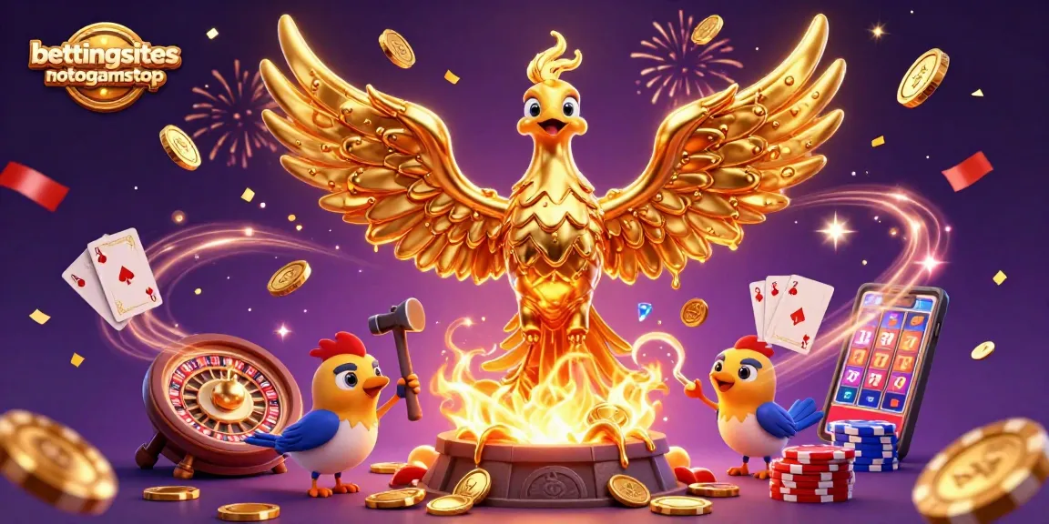 Experience the thrill of betting with bettingsitesnotongamstop, featuring vibrant gaming elements and golden rewards.