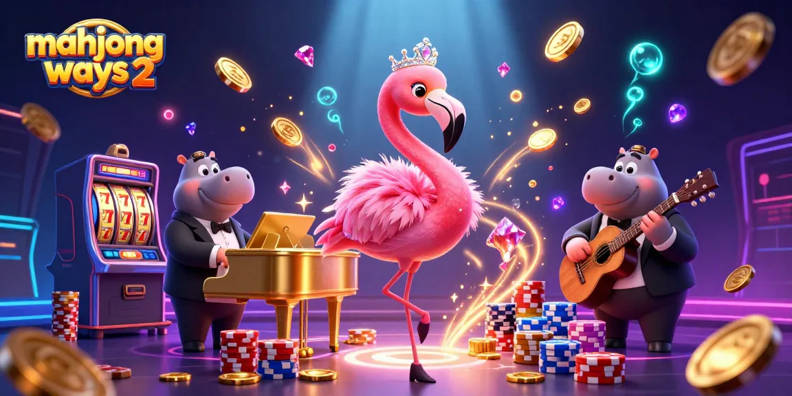 Experience the excitement of mahjong ways 2 with colorful slot reels, coins, and characters!